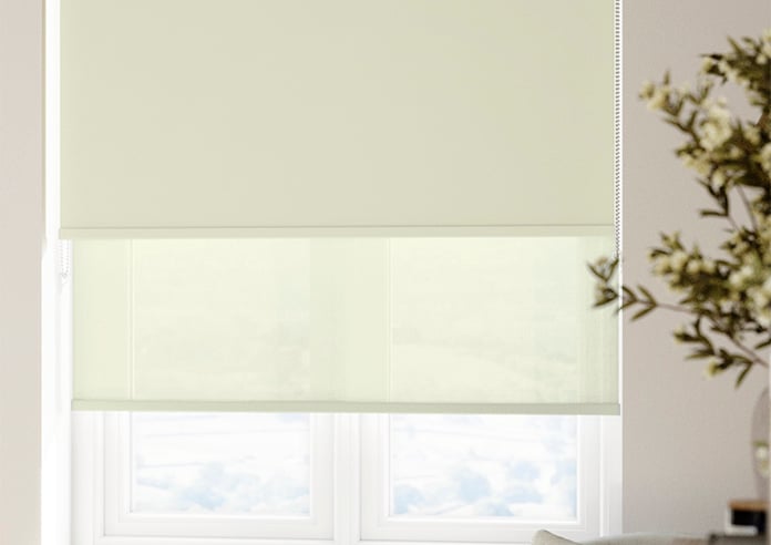 Rimini (Blackout), Cream & Shimmer Cream - Double Roller Blind - Image 5